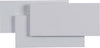 Applique-Da-Parete-Moderno-Trame-Metallo-Bianco-Luce-Led-Integrato-12W