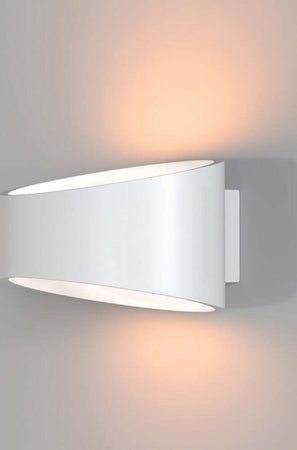 Applique-Da-Parete-Moderno-Trame-Metallo-Bianco-Luce-Led-Integrato-6W