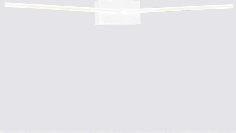 Applique-Da-Parete-Moderno-Tubular-2-Luci-Regolabili-Metallo-Bianco-Led-8W