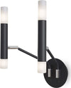 Applique-Da-Parete-Moderno-Vigo-Metallo-Nero-Vetro-4-Luci-G9-25W