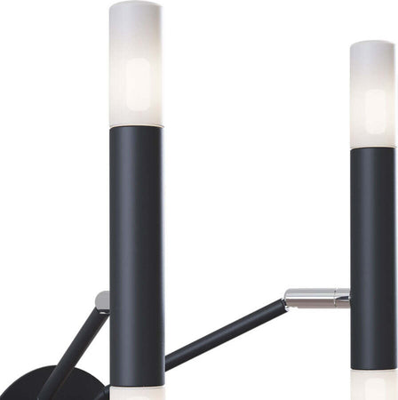 Applique-Da-Parete-Moderno-Vigo-Metallo-Nero-Vetro-4-Luci-G9-25W