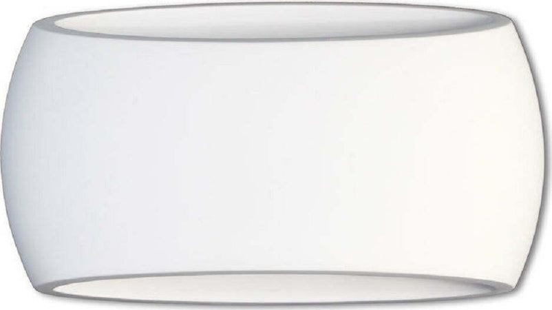 Applique Da Parete Ovale In Gesso Verniciabile Doppia Emissione Luminosa R7s E08 Casa, arredamento e bricolage > Illuminazione da interno > Applique per interno Trade Shop italia - Napoli, Commerciovirtuoso.it