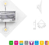 Applique Da Parete Per Interni Con Led A Luce Bianca Naturale 4000k In Alluminio Casa, arredamento e bricolage > Illuminazione da interno > Applique per interno Trade Shop italia - Napoli, Commerciovirtuoso.it