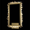 Applique-Da-Paretemoderno-Quartz-Halo-Metallo-Oro-Satinato-Cristallo-Led-14W