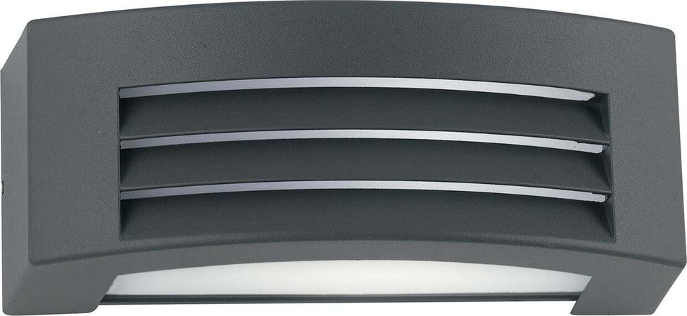 Applique Denver Antracite 1Xe27 Ip54 29X12,9X11,3Cm Illuminazione/Illuminazione per interni/Illuminazioni per pareti/Applique Led Mall Home - Napoli, Commerciovirtuoso.it