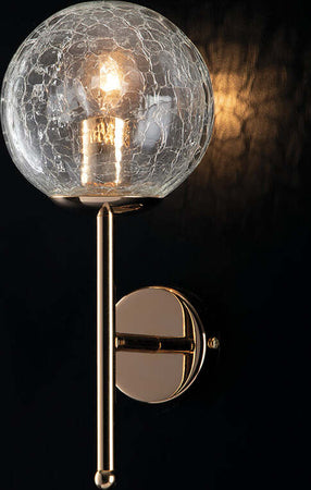 Applique-Design-Moderno-Contemporaneo-Oro-Lucido-Con-Vetro-1-Luce-Tresor