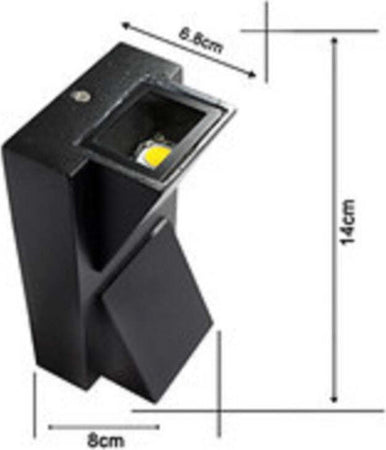 Applique Doppia Emissione 10 Watt Nero Per Esterno Luce Fredda Calda Ip65 Es04 Articoli da Giardino > Illuminazione da esterno > Applique da esterno Trade Shop italia - Napoli, Commerciovirtuoso.it