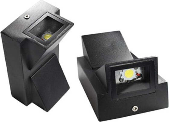 Applique-Doppia-Emissione-10-Watt-Nero-Per-Esterno-Luce-Fredda-Calda-Ip65-Es04