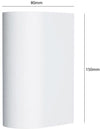 Applique Doppia Emissione A Parete Interno Esterno Ip65 Porta Faretto Gu10 Es14b Universo