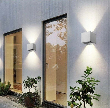 Applique Doppia Emissione Led Cob 12w Esterno Luce 4000k 3000k 6500k Grigio Es46 Illuminazione/Illuminazione per esterni/Lampade da parete Trade Shop italia - Napoli, Commerciovirtuoso.it
