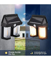 Applique Doppia Lanterna Solare Led Tungsteno Sensore Movimento Ip65 Da Esterno