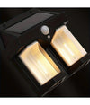 Applique Doppia Lanterna Solare Led Tungsteno Sensore Movimento Ip65 Da Esterno