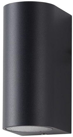 Applique Doppia Luce A Parete Interno Esterno Ip65 Porta Faretto Gu10 Es14n Universo