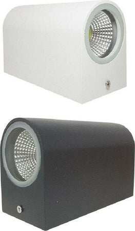 Applique Doppia Luce Led 10w Nero Bianco Lampada Parete Up Down Faretto Esterno Articoli da Giardino > Illuminazione da esterno > Applique da esterno Trade Shop italia - Napoli, Commerciovirtuoso.it