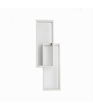Applique Doppio Rettangolo 32 W Da Parete Abat Jour 3 Temperature Luce Aq25-b3c