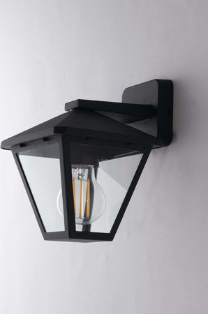 Applique Down Prisma Antracite 1Xe27 Ip44 19,1X21,8X16Cm Illuminazione/Illuminazione per esterni/Lampade da parete Led Mall Home - Napoli, Commerciovirtuoso.it