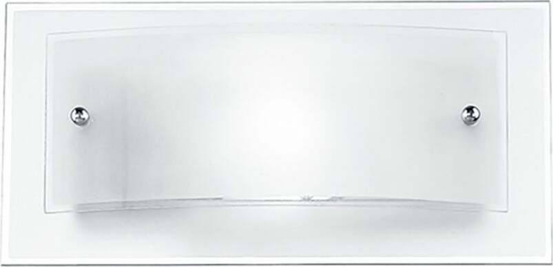 Applique-Dritta/Curva-Bianca-1Xe27-30X15Cm