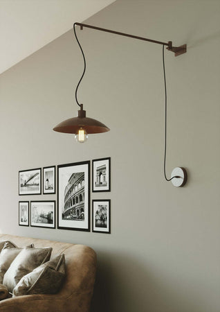 Applique Eldorado Corten 1Xe27 128X83X30Cm Illuminazione/Illuminazione per interni/Illuminazioni per pareti/Applique Led Mall Home - Napoli, Commerciovirtuoso.it