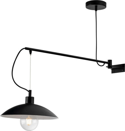 Applique Eldorado Nero 1Xe27 128X83X30Cm Illuminazione/Illuminazione per interni/Illuminazioni per pareti/Applique Led Mall Home - Napoli, Commerciovirtuoso.it