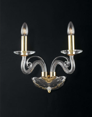 Applique Epoque Oro 2Xe14 36X31X23Cm Illuminazione/Illuminazione per interni/Illuminazioni per pareti/Applique Led Mall Home - Napoli, Commerciovirtuoso.it