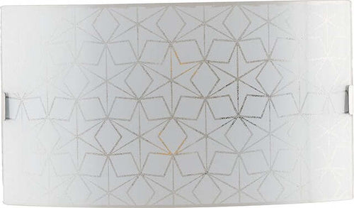 Applique Esagram Bianca 2Xe27 35X20Cm Illuminazione/Illuminazione per interni/Illuminazioni per pareti/Applique Led Mall Home - Napoli, Commerciovirtuoso.it