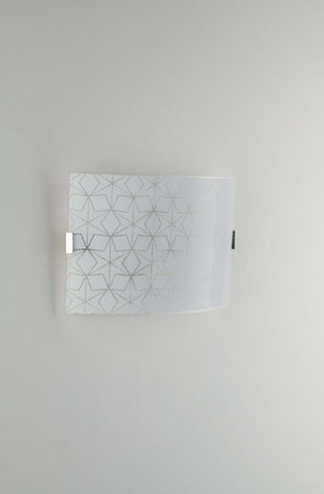 Applique Esagram Bianca 2Xe27 35X20Cm Illuminazione/Illuminazione per interni/Illuminazioni per pareti/Applique Led Mall Home - Napoli, Commerciovirtuoso.it