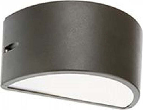 Applique-Est.-Moderna-Umbe-Chiusa-Alluminio-E-Termoplastica-Grafite-1-Luce-E27