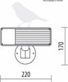 Applique-esterni-moderno-Lampadari-Bartalini-PAR-PL-M-DB.0245-E27-LED-duralighting-orientabile