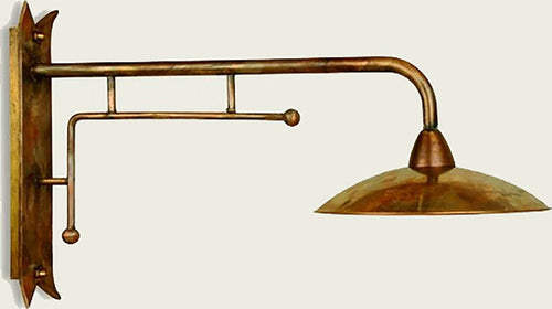 Applique-esterni-rustico-Lampadari-Bartalini-CRISDI-AH30-E27-LED-ottone-lampada-parete