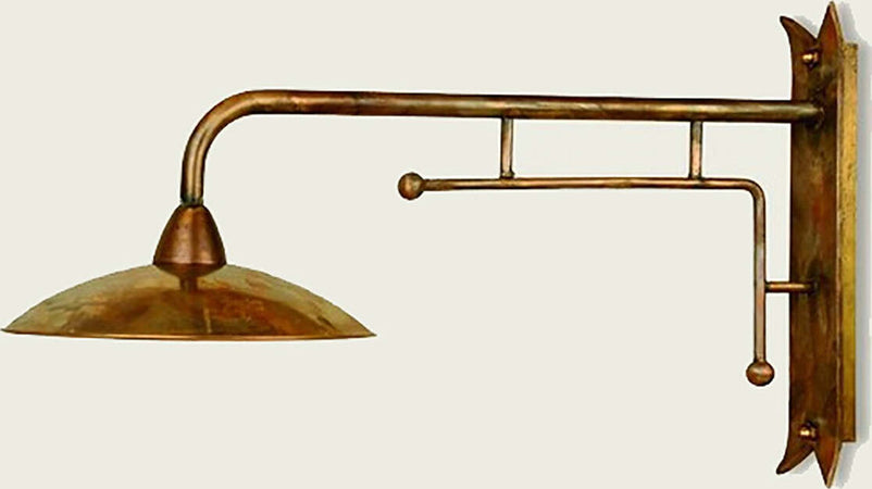 Applique-esterni-rustico-Lampadari-Bartalini-CRISDI-AH30-E27-LED-ottone-lampada-parete