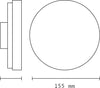 Applique Esterno 12w Nera Tonda Slim Ip65 Alluminio Luce Naturale 4000k Xc-9286 Illuminazione/Illuminazione per esterni/Lampade da parete Trade Shop italia - Napoli, Commerciovirtuoso.it