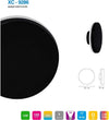 Applique Esterno 12w Nera Tonda Slim Ip65 Alluminio Luce Naturale 4000k Xc-9286 Illuminazione/Illuminazione per esterni/Lampade da parete Trade Shop italia - Napoli, Commerciovirtuoso.it