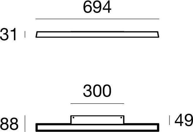 Applique-esterno-acciaio-Linea-Light-LIRA-W-IP65-23W-LED-3000°K-2947LM-lampada-parete-classica-moderna