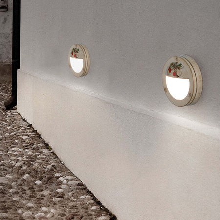 Applique-Esterno-Classica-Brindisi-Metallo-Ceramica-Bianco-Sfumato-Oro-1-Luce-G9