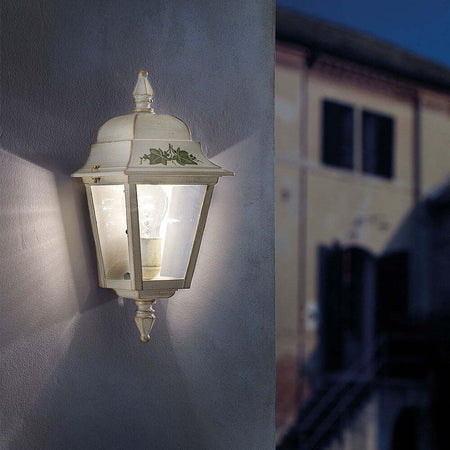 Applique-Esterno-Classica-Gorizia-Metallo-Ceramica-Bianco-Sfumato-Oro-1-Luce-E27
