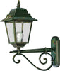 Applique-Esterno-Classica-Gorizia-Metallo-Ceramica-Verde-Sfumato-Oro-1-Luce-E27