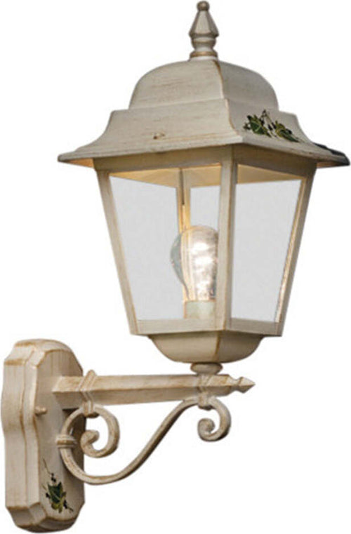 Applique-Esterno-Classica-Gorizia-Metallo-E-Ceramica-Bianco-Sfumato-1-Luce-E27