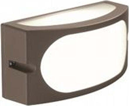 Applique-Esterno-Contemporanea-Dive-Alluminio-E-Termoplastica-Caffè-1-Luce-E27