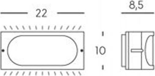 Applique-Esterno-Contemporanea-Dive-Alluminio-E-Termoplastica-Caffè-1-Luce-E27