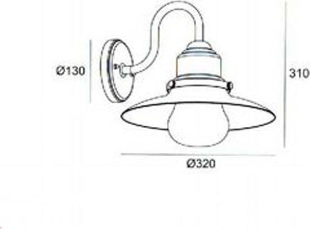Applique-Esterno-Contemporanea-Fisher-Alluminio-E-Vetro-Bianco-E-Oro-1-Luce-E27