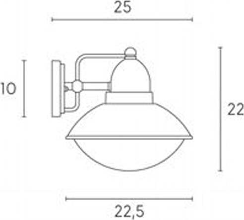 Applique-Esterno-Contemporanea-Itaca-Alluminio-E-Porcellana-Ruggine-1-Luce-E27