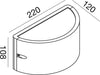 Applique-esterno-Gea-Led-LAN-LED-IP54-GES1050-E27-lampada-parete-biemissione-moderna