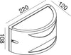 Applique-esterno-Gea-Led-NAMI-GES1040-LED-IP54-E27-lampada-parete-biemissione-moderna