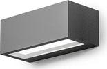 Applique-esterno-Gea-Led-RUHM-LED-IP65-GES970-lampada-parete-biemissione-moderna