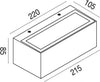 Applique-esterno-Gea-Led-RUHM-LED-IP65-GES970-lampada-parete-biemissione-moderna