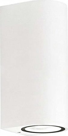 Applique-esterno-Gea-Led-VEJO-B-GES903-GU10-LED-IP44-moderno-lampada-parete-biemissione