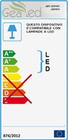 Applique-esterno-Gea-Led-VEJO-B-GES903-GU10-LED-IP44-moderno-lampada-parete-biemissione