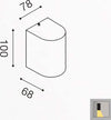 Applique-esterno-Gea-Led-VEJO-M-GES900-GU10-LED-IP44-lampada-parete-monoemissione-moderno