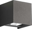 Applique-esterno-Gea-Led-ZORA-LED-IP65-GES1021-5W-fascio-regolabile-lampada-parete-biemissione-moderna