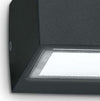 Applique-esterno-Ideal-Lux-TWIN-AP1-115368-115351-115375-G9-LED-IP44-alluminio-lampada-parete-biemissione